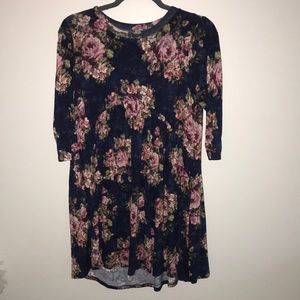 Boho Blu navy floral dress